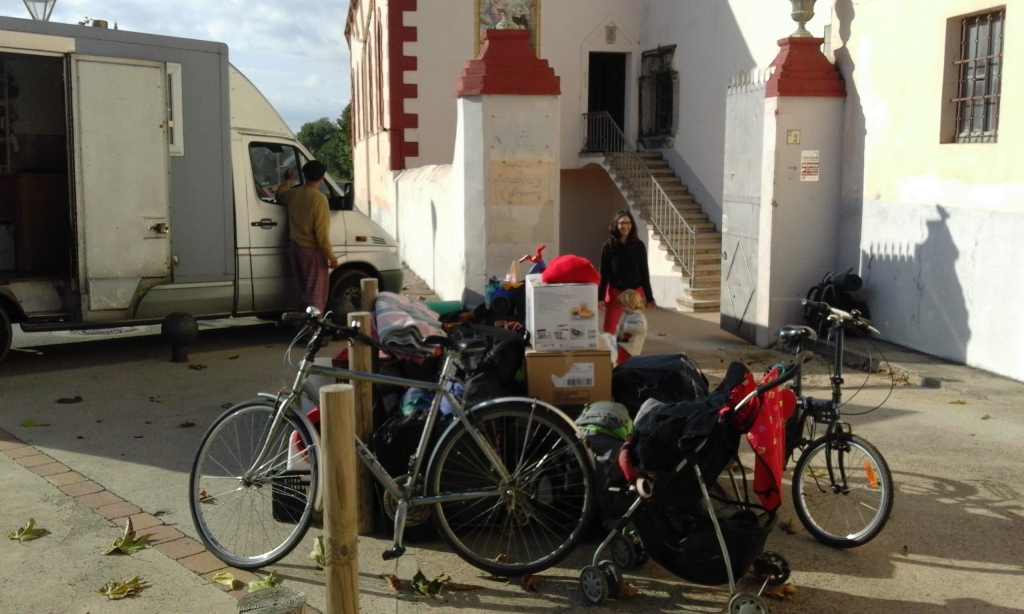 Leaving the monastery